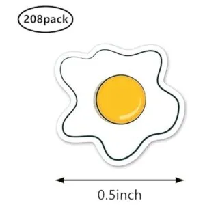 Pegatinas planificadoras de huevos fritos 0.5 pulgadas_2