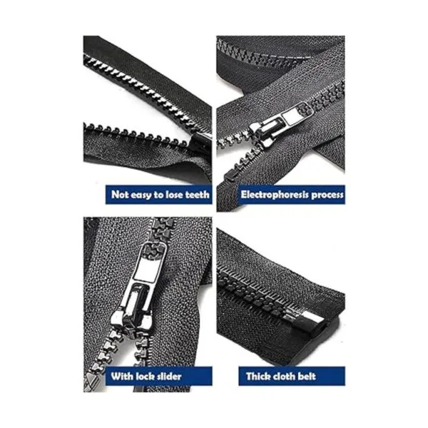 Sawoake 2 cremalleras separadas 5 de 25 pulgadas para_3