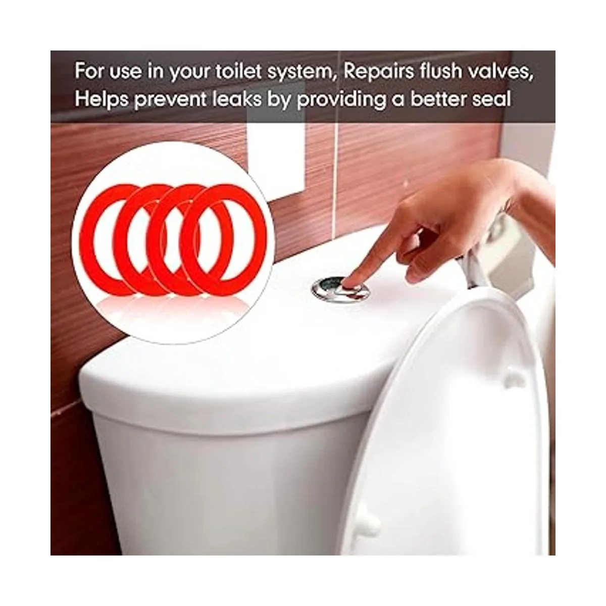 Paquete de 4 juntas de sello de válvula de descarga_6