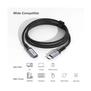 Cable de extensión USB C de 3 pies cable extensor tipo C_6