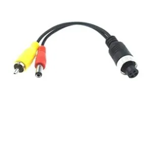 Cable de aviación hembra de 7.9 in 4 pines a RCA macho y_1