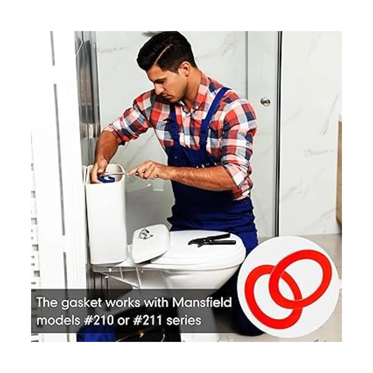 Paquete de 4 juntas de sello de válvula de descarga_5