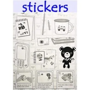 Pegatinas 2 hojas pegatinas Diario Scrapbooking Libro de_3