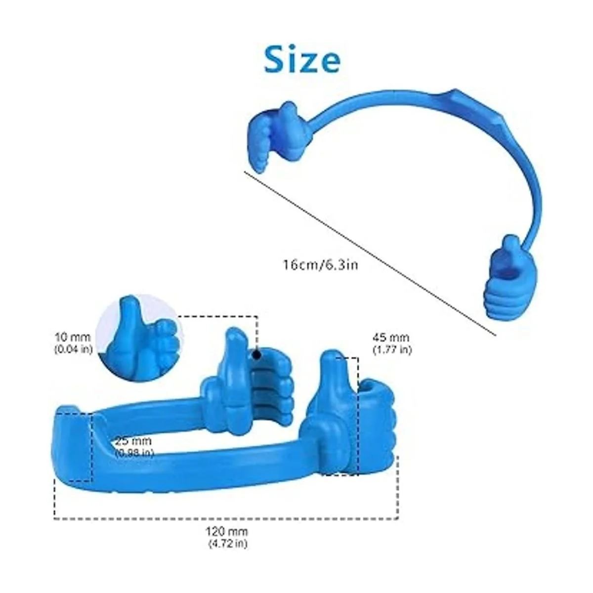 Kinizuxi Soporte para teléfono celular Thumbs Up para_3