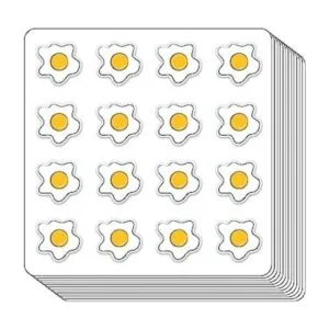Pegatinas planificadoras de huevos fritos 0.5 pulgadas_1