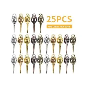 Abalorio de calavera de cabeza de pájaro 25 piezas de_2