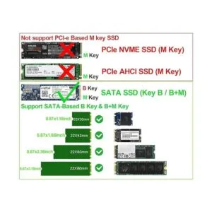 JIUWU AD905A SATA III 3 a M.2 NGFF SSD 75 Pin Connector_4