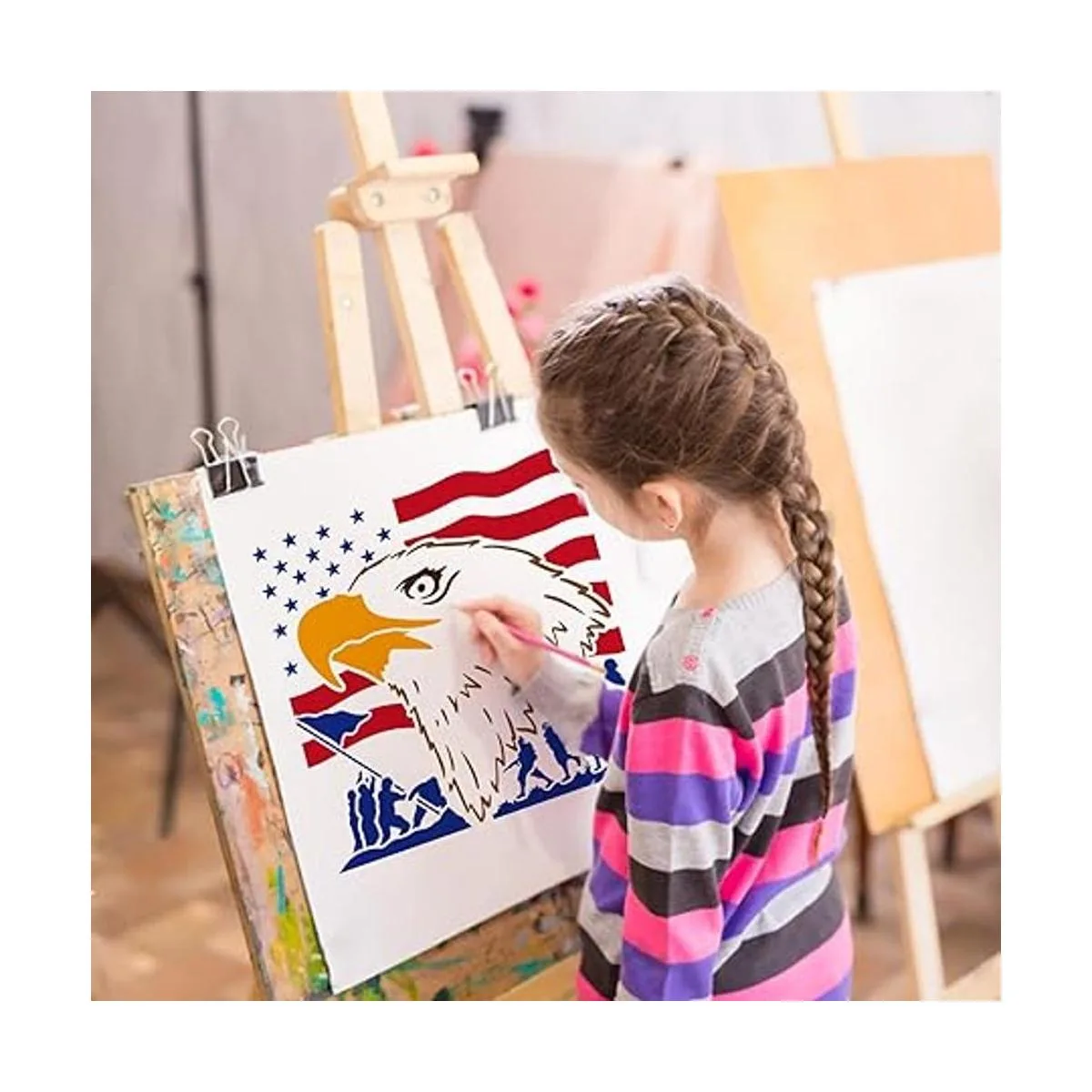 BENECREAT Plantillas de bandera del Día de la_6