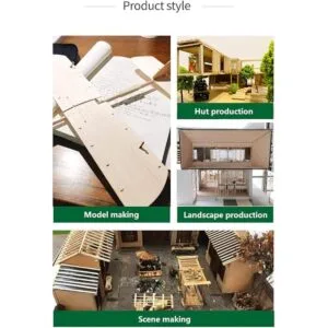 Paquete de 12 varillas redondas de madera de 38 x 38 x_7