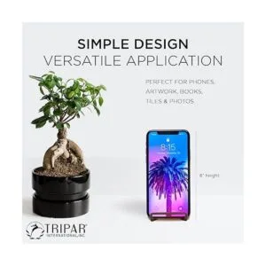 Tripar soporte de alambre y caoba cuadrado 3 pulgadas_5