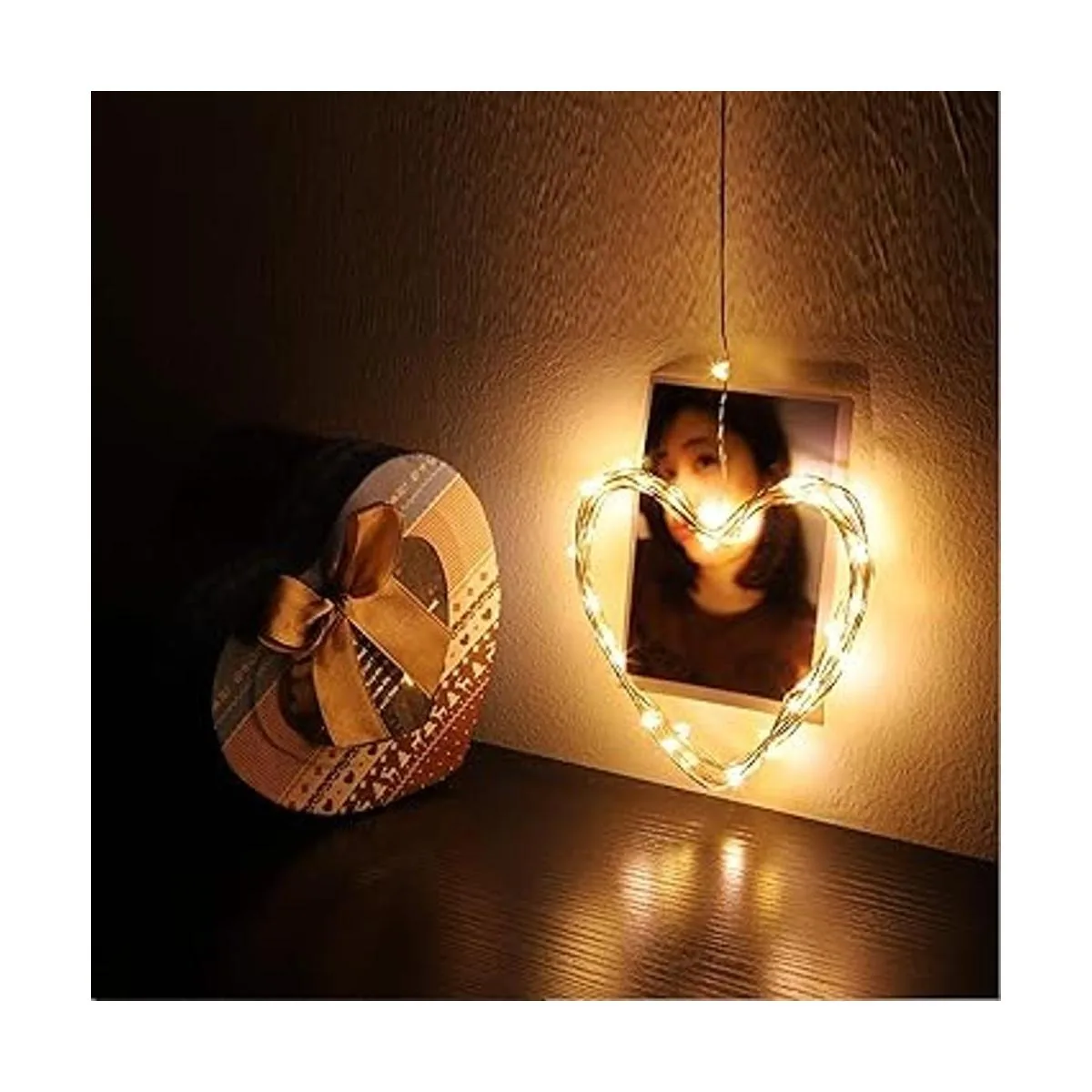 RUICHEN Cable plateado de 33 pies 100 luces LED USB con_7