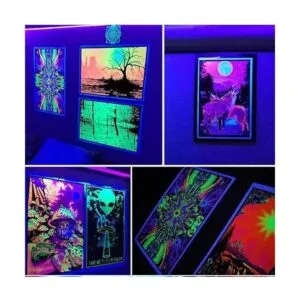 Tira de luz LED negra 6.6 pies 120 cuentas de lámpara_7