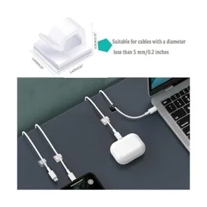 KGROTE 60 clips de cable de luz para exteriores ganchos_4