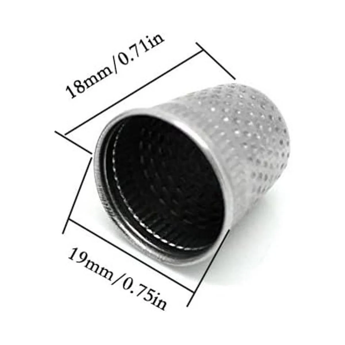 LGEGE 30 dedales de costura de metal vintage de tono_4