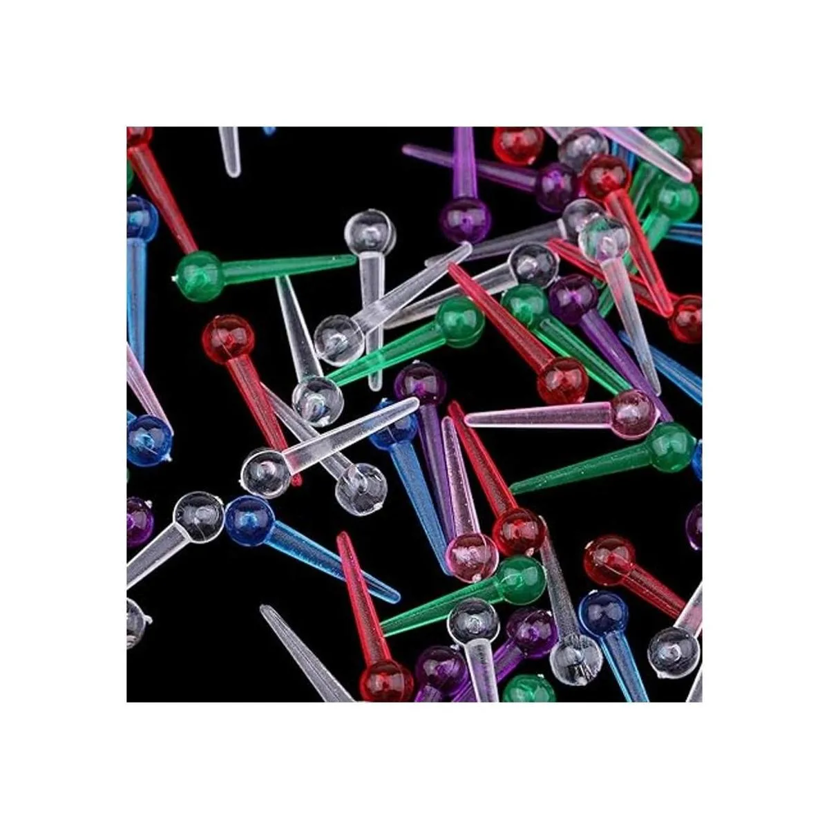 Lependor 1000 piezas de colores surtidos de plástico de_5