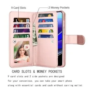 Njjex Funda tipo cartera para Motorola Moto G Stylus 2022_2