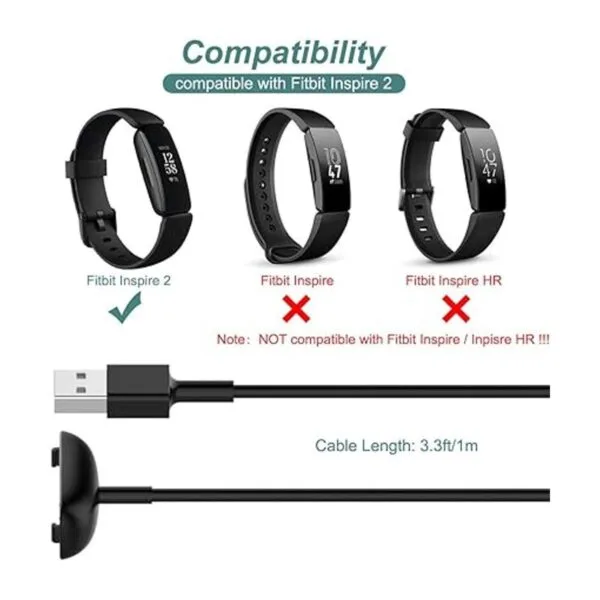 Cargador para Fitbit Inspire 2 Fitness Tracker cable de_2