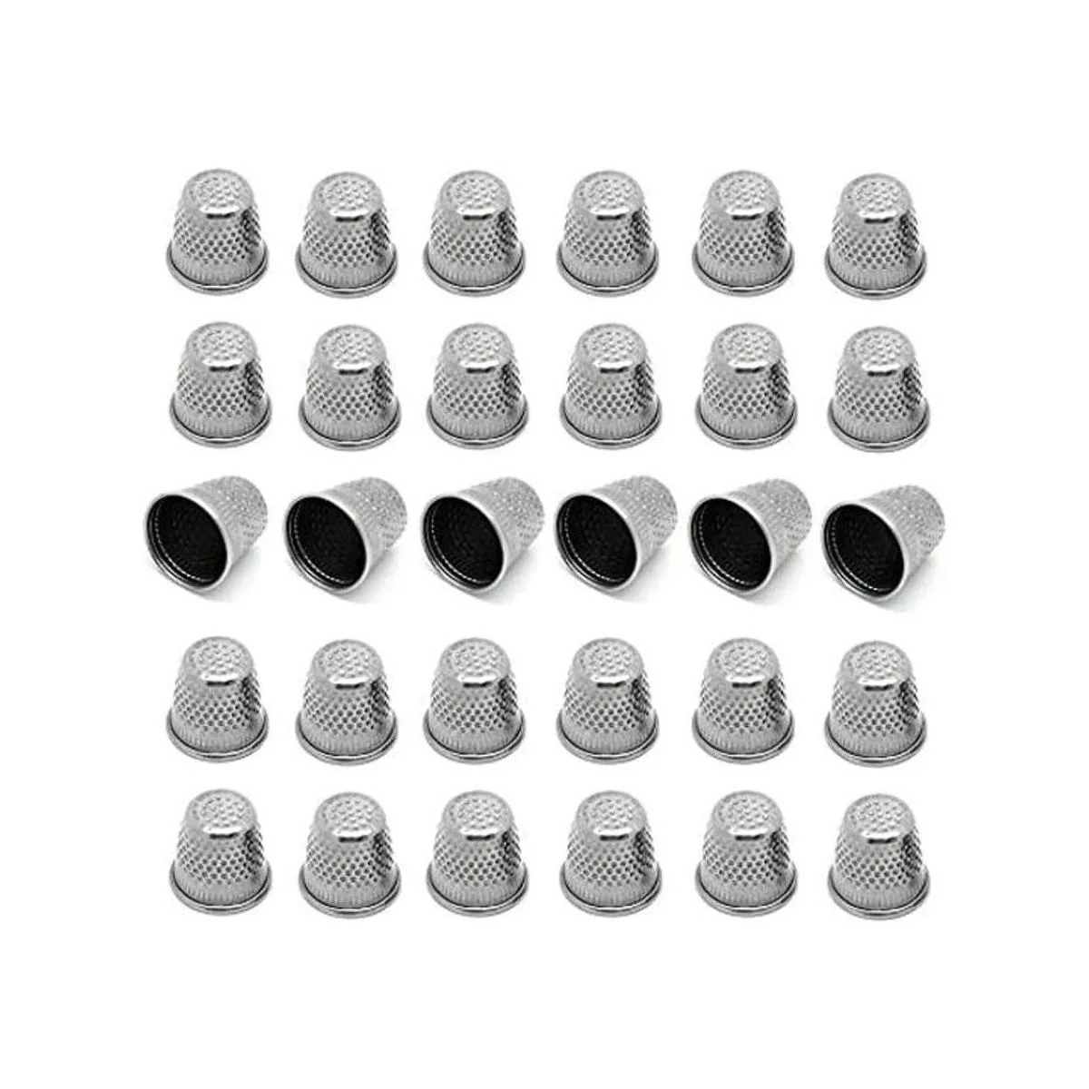 LGEGE 30 dedales de costura de metal vintage de tono_1