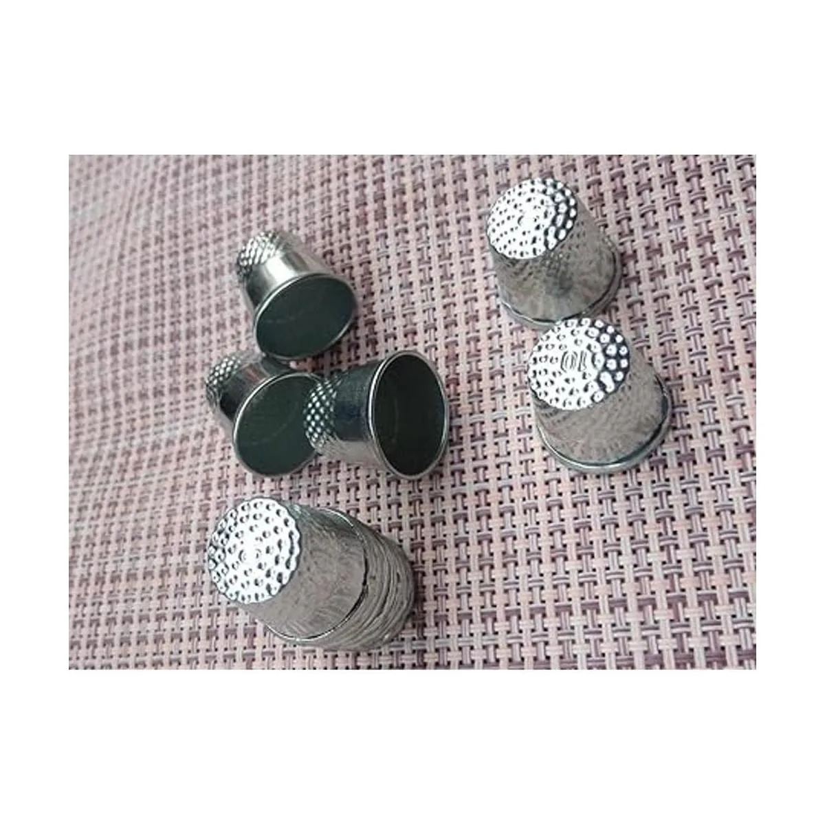 LGEGE 30 dedales de costura de metal vintage de tono_3