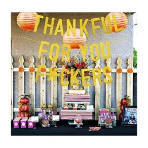 Cartel Thankful for You pancarta de Acción de Gracias con_3