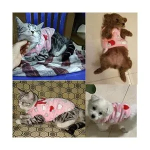 ANIAC Disfraz de mascota linda ropa de conejo chaleco_5