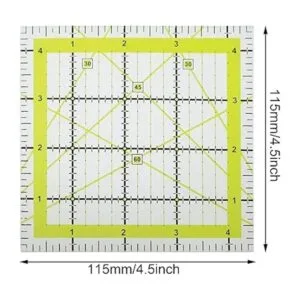 XGNG Regla cuadrada de acolchado de 4.5 x 4.5 pulgadas_2