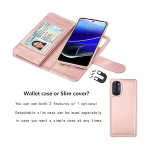 Njjex Funda tipo cartera para Motorola Moto G Stylus 2022_4