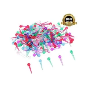 Lependor 1000 piezas de colores surtidos de plástico de_2