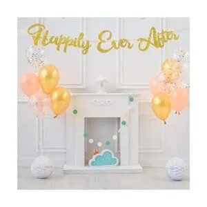Happy Ever After Cartel dorado para despedida de soltera_5