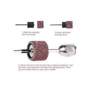 AUSTOR 192 piezas de tambor de lijado con caja gratuita_3