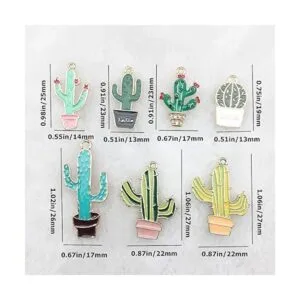 Zhiheng 14 dijes flotantes con diseño tropical de cactus_2