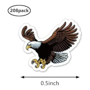 Paquete de 208 calcomanías para planificar guila Calva_2