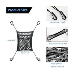 Pincuttee Organizador de malla de 3 capas para automóvil_2