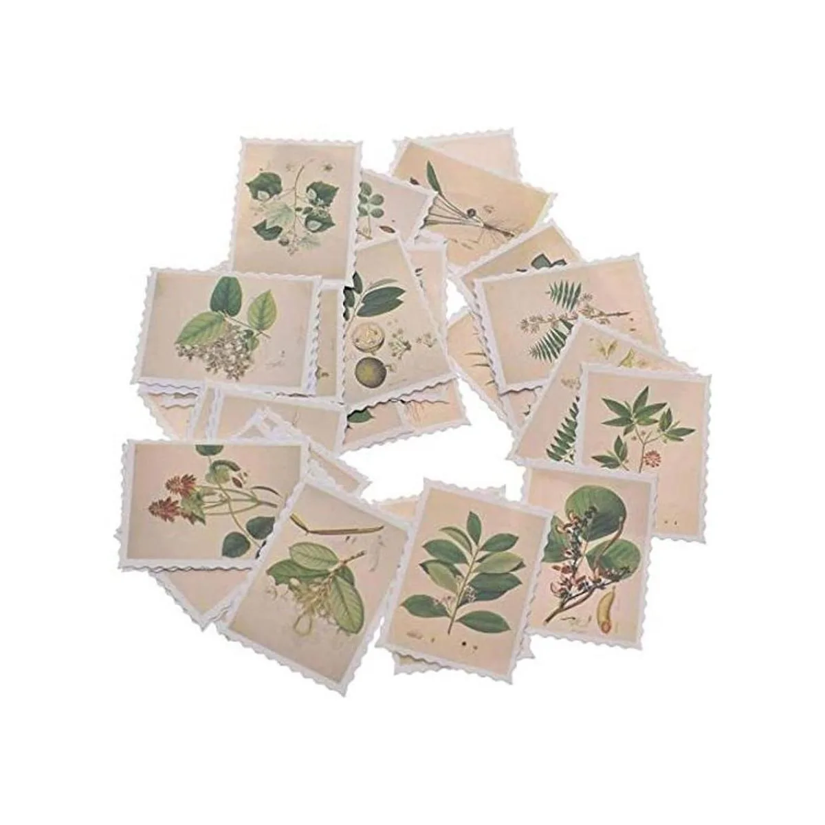 EORTA Juego de 135 pegatinas para sellos postales vintage_1