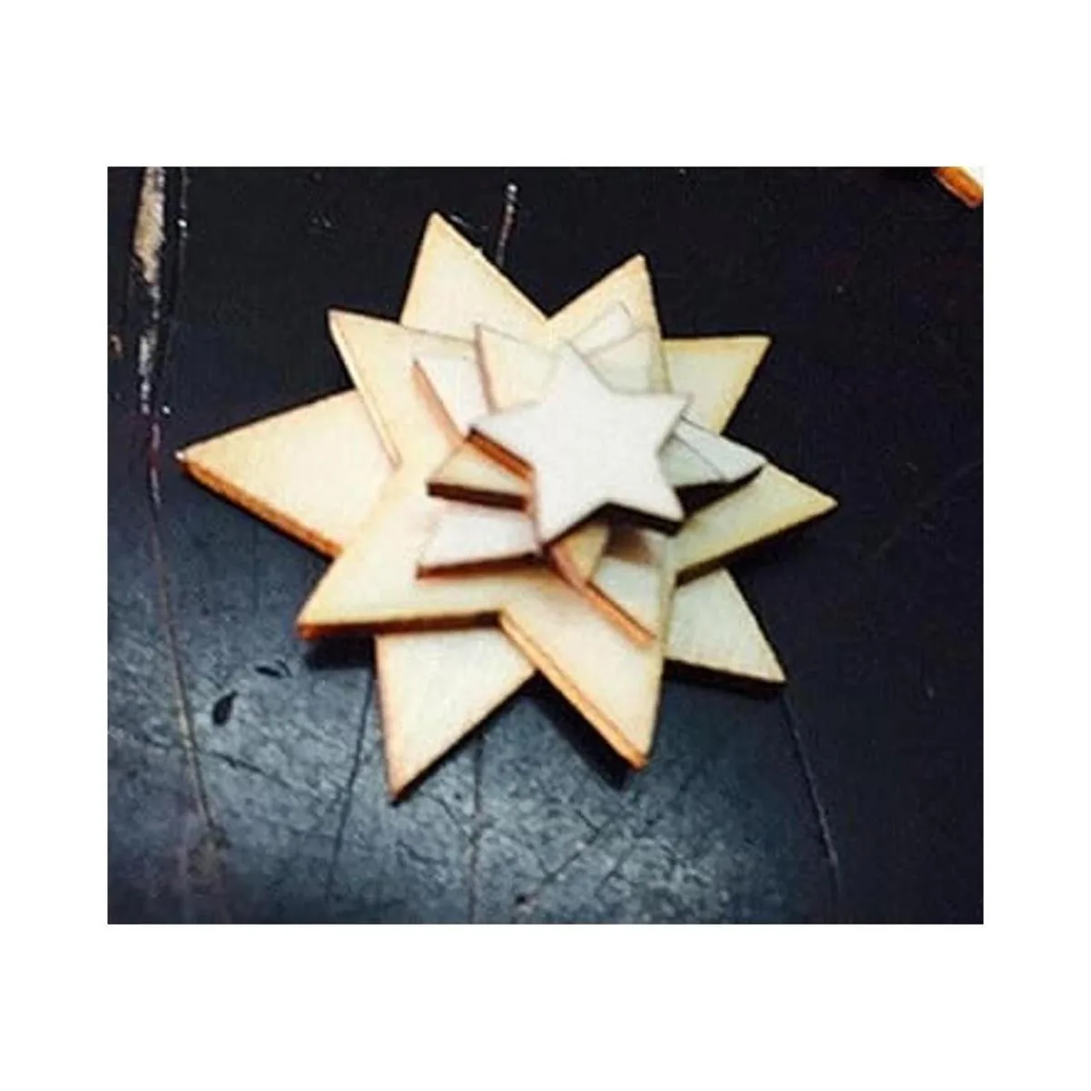 1 Pack 100pcs 5 Tamaños mixtos Fivepointed Star de_5