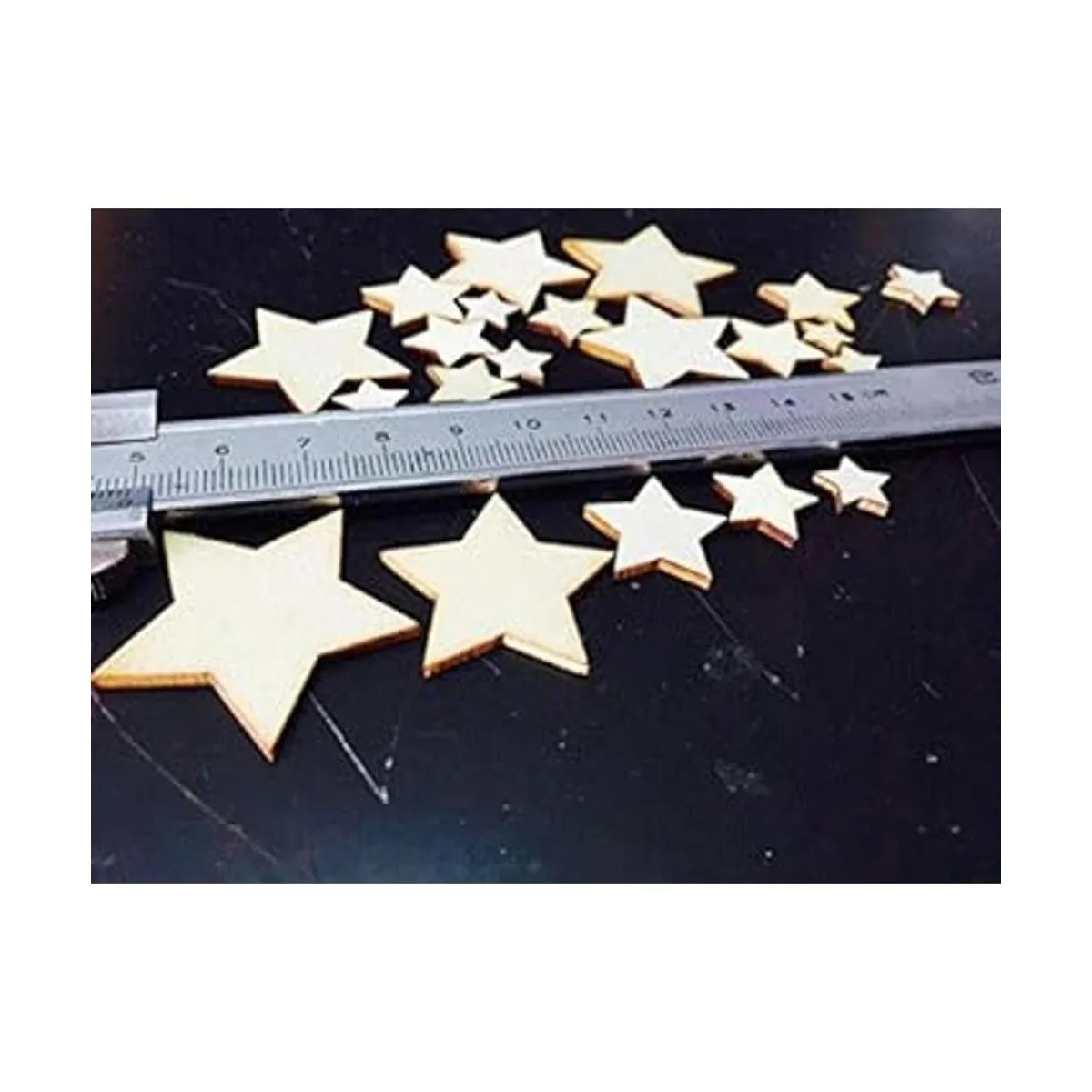 1 Pack 100pcs 5 Tamaños mixtos Fivepointed Star de_4