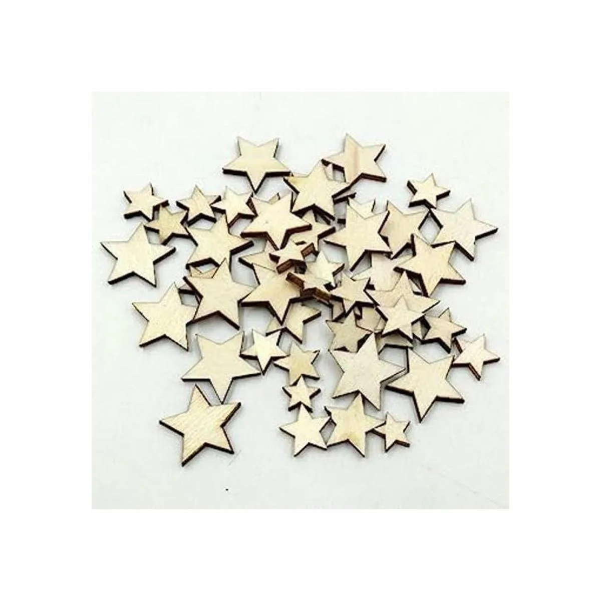 1 Pack 100pcs 5 Tamaños mixtos Fivepointed Star de_1