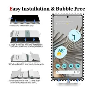 WYQLTD Protector de pantalla para Google Pixel 7 Pro_6