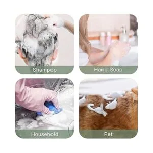 Tekson 3 botellas de espuma de jabón 2 onzas champú de_5