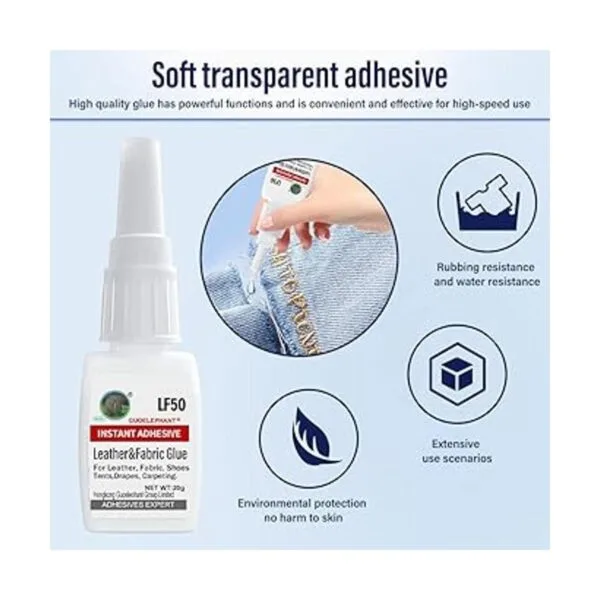 Pegamento de cuero de 0.71 oz adhesivo para cuero_3