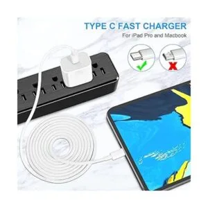 PD 20 W tipo C cargador para iPad cable de carga rápida a_4