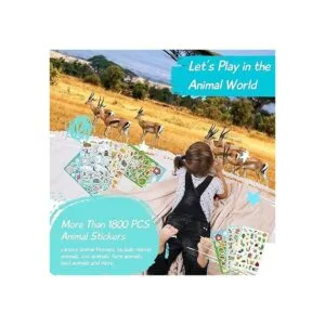 Sinceroduct Juego surtido de calcomanías de animales 8_4