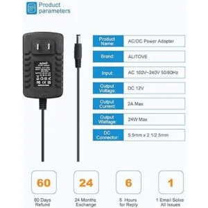 ALITOVE Fuente de alimentación de 12 V CC 2 A 24 W_4
