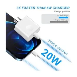 PD 20 W tipo C cargador para iPad cable de carga rápida a_2