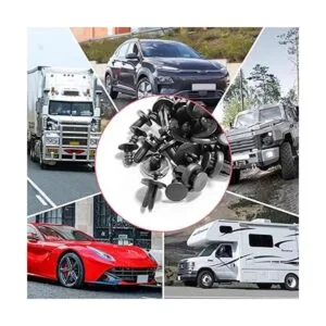 Kit de 120 clips de retención retenedores tipo empuje de_6