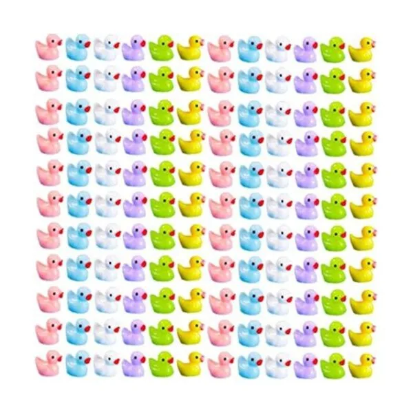 120 piezas de mini pato de resina figuras en miniatura_1