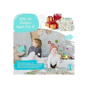 Sinceroduct Juego surtido de calcomanías de animales 8_7