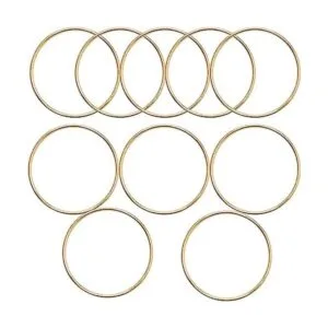 10 anillos de metal de 4 pulgadas anillos de macramé_1
