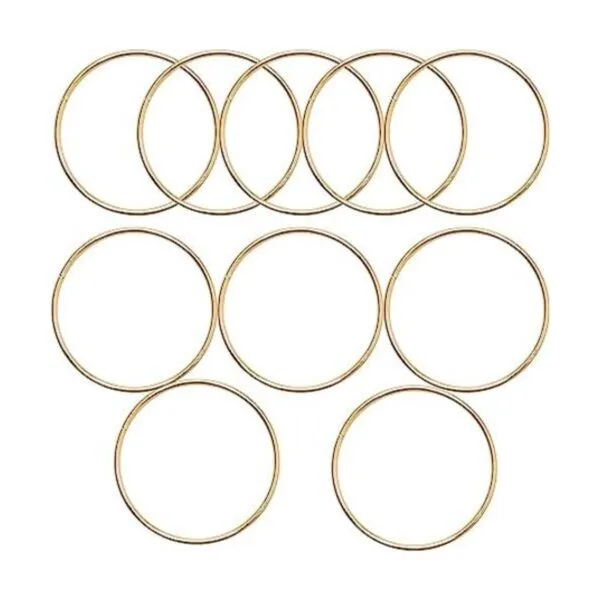10 anillos de metal de 4 pulgadas anillos de macramé_1