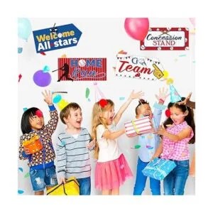 20 piezas de decoración de fiesta de béisbol carteles_5